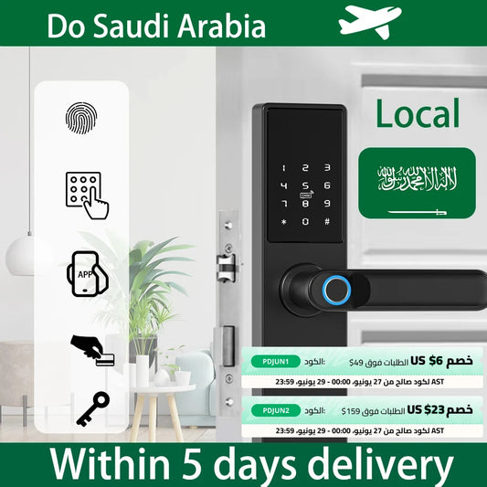 Local Products Tuya Wifi Outdoor waterproof smart lock biometric fingerprint digital lock electronic lock