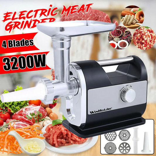 3200W Stainless Steel Powerful Meat Grinder Multifunctional Electric Meat Grinder Machine For Kitchen and Home