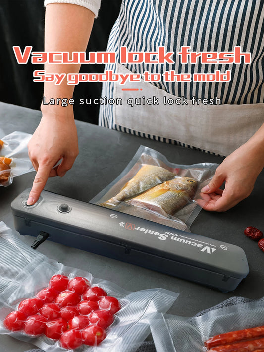1pc Original New Food Vacuum Sealer Automatic Food Packaging Machine Household Food Savers Compact Design Vacuum Sealing Machine